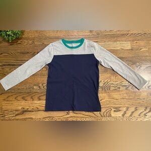 Crewcuts Boys Navy and Gray Long Sleeve Shirt Sz 6-7